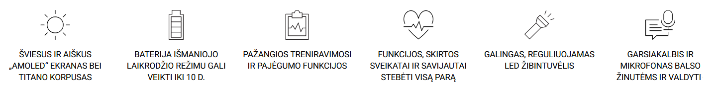 Išmanusis laikrodis Garmin fēnix® 9 – 43mm, Titanas su akmenėlių pilkos spalvos silikoniniu dirželiu | 010-04761-11 aprašymas - Prekės nuotrauka
