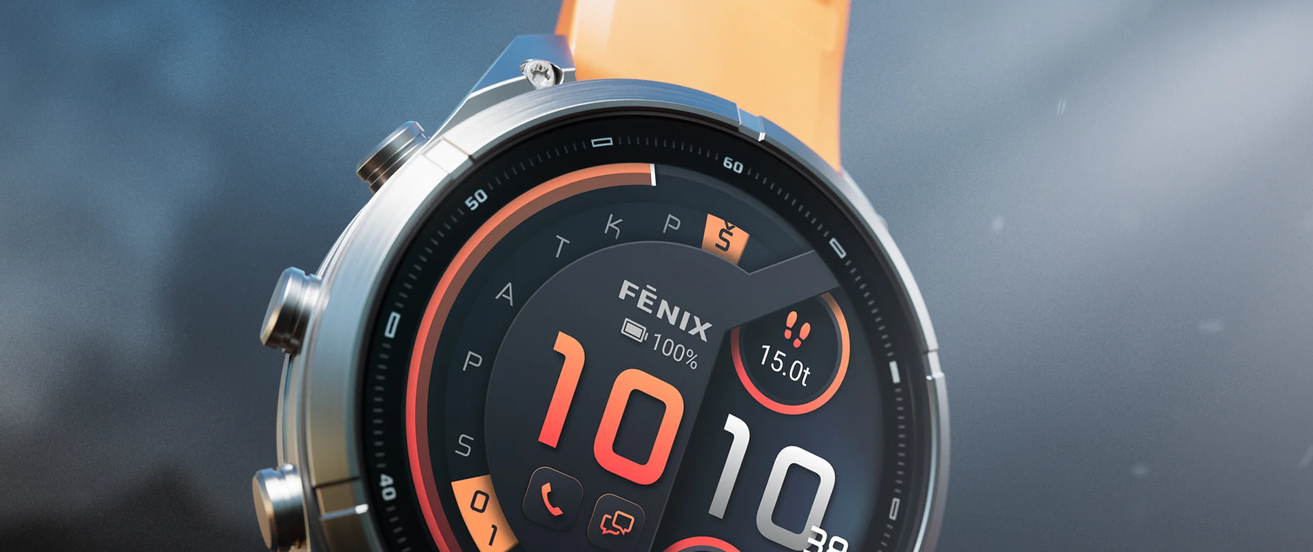 Išmanusis laikrodis Garmin fenix 9 Pro – inReach, 47 mm, Titanium su Graphite/juodu silikoniniu dirželiu aprašymas - Prekės nuotrauka