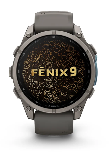 Išmanusis laikrodis Garmin fēnix® 9 – 47mm, Titanas su akmenėlių pilkos spalvos silikoniniu dirželiu | 010-04762-01 aprašymas - Prekės nuotrauka
