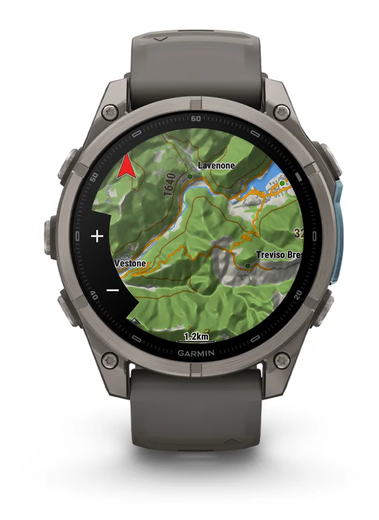 Išmanusis laikrodis Garmin fēnix® 9 – 47mm, Titanas su akmenėlių pilkos spalvos silikoniniu dirželiu | 010-04762-01 aprašymas - Prekės nuotrauka