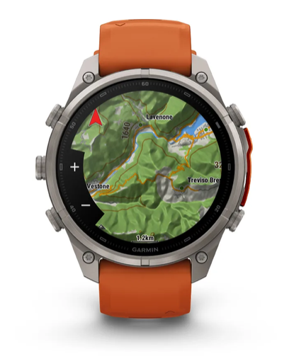 Išmanusis laikrodis Garmin fenix 9 Pro – inReach, 47 mm, Titanium su Graphite/juodu silikoniniu dirželiu aprašymas - Prekės nuotrauka