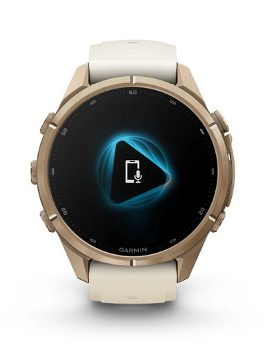 Išmanusis laikrodis Garmin fēnix® 9 Pro – 43mm, Titanas su rūko pilkos / tamsios smiltainio spalvos silikoniniu dirželiu | 010-04335-86 aprašymas - Prekės nuotrauka