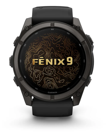 Išmanusis laikrodis Garmin fēnix® 9 – 51mm, Titanas su akmenėlių pilkos spalvos silikoniniu dirželiu | 010-04763-01 aprašymas - Prekės nuotrauka