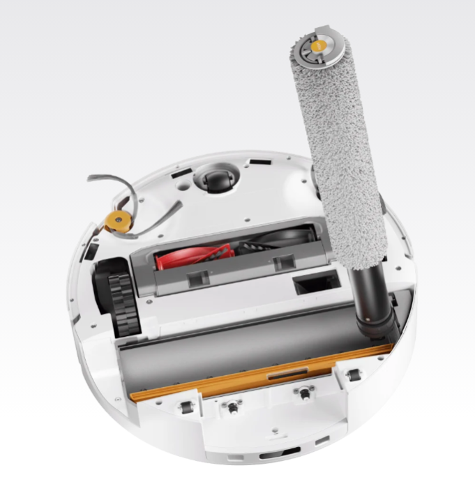 Dulkių siurblys - robotas  Roborock Qrevo Curv 2 Flow, baltos spalvos aprašymas - Prekės nuotrauka