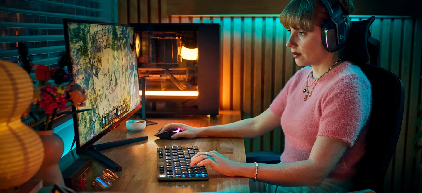 Mechaninė žaidimų klaviatūra Logitech G915 X TKL Tactile, US International, Juoda aprašymas - Prekės nuotrauka
