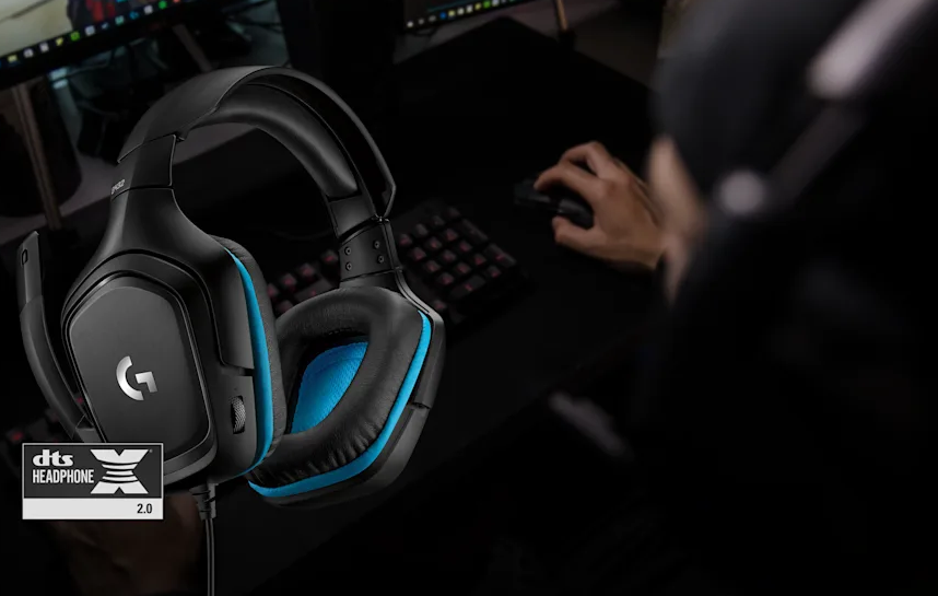 Logitech G432 7.1 Surround Sound ausinės su laidu žaidimams, Juodos aprašymas - Prekės nuotrauka