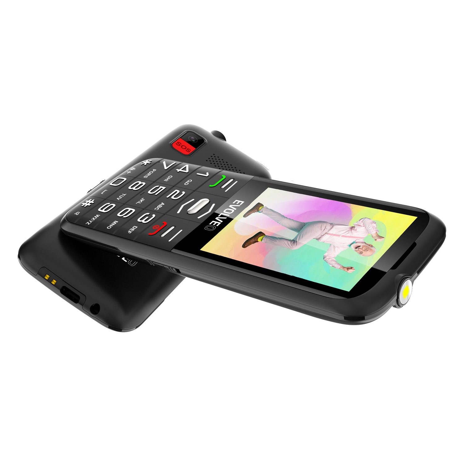 Mygtukinis telefonas EVOLVEO EasyPhone XO, raudonas aprašymas - Prekės nuotrauka