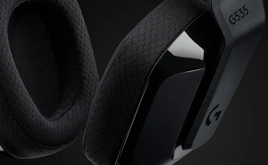 Logitech G535 Lightspeed belaidės ausinės žaidimams, Juodos spalvos aprašymas - Prekės nuotrauka