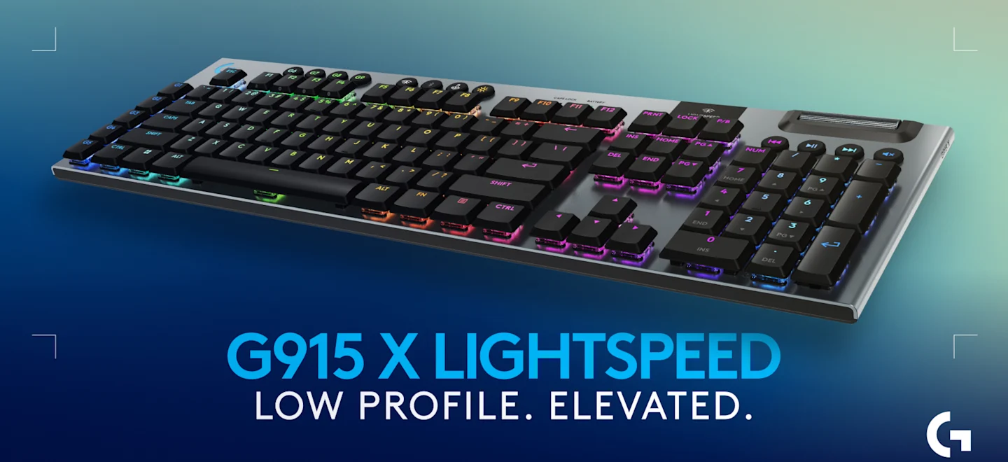 Belaidė mechaninė klaviatūra Logitech G915 X Lightspeed | US, TACTILE SWITCHES | Balta aprašymas - Prekės nuotrauka
