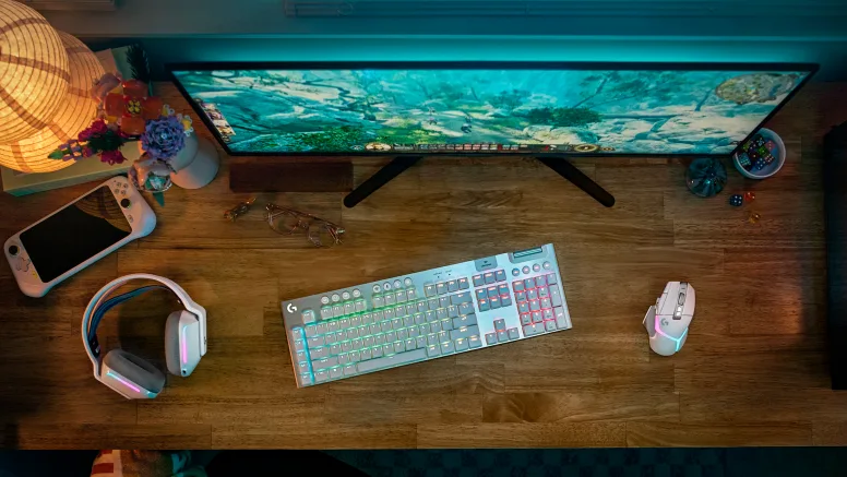 Belaidė mechaninė klaviatūra Logitech G915 X Lightspeed | US, TACTILE SWITCHES | Balta aprašymas - Prekės nuotrauka