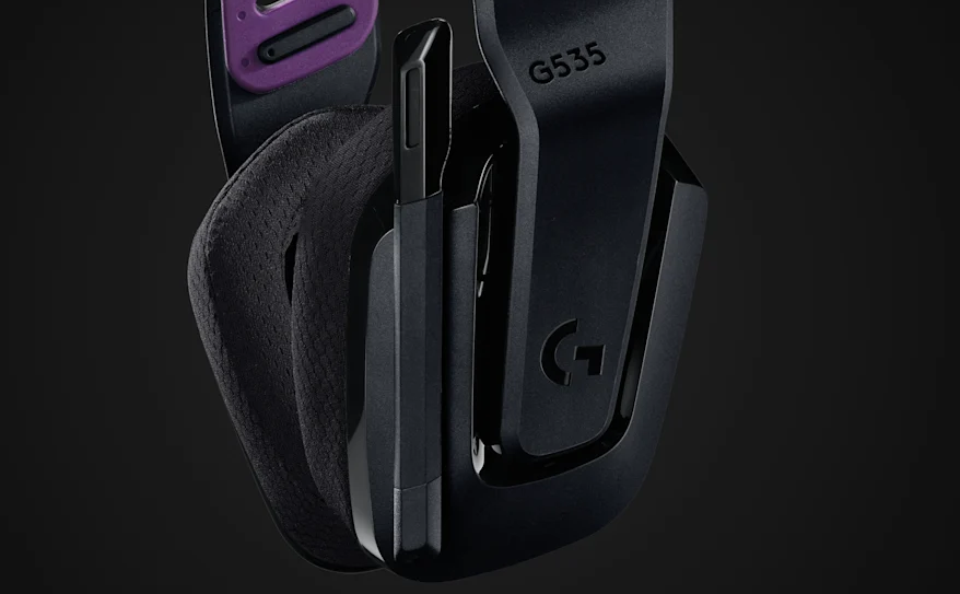 Logitech G535 Lightspeed belaidės ausinės žaidimams, Juodos spalvos aprašymas - Prekės nuotrauka