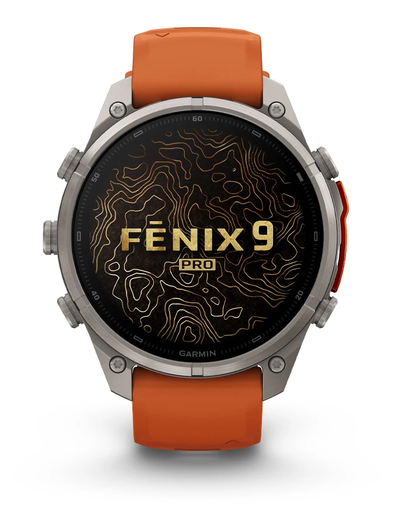 Išmanusis laikrodis Garmin fēnix® 9 Pro inReach® – 47 mm, Pilkos anglies spalvos DLC titanas su juodos / akmenėlių pilkos spalvos silikoniniu dirželiu | 010-04336-11 aprašymas - Prekės nuotrauka
