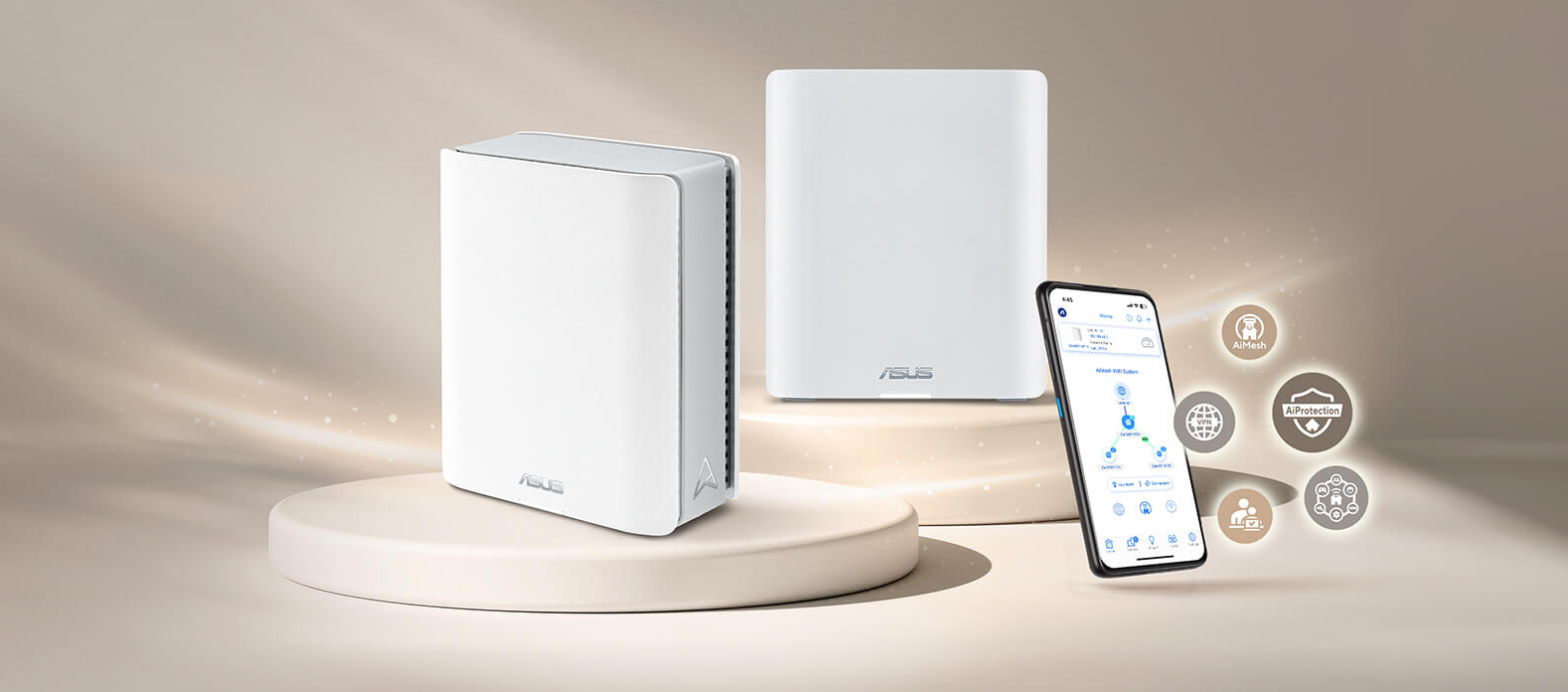 Mesh sistema Asus ZenWiFi BT8, 2 vnt. aprašymas - Prekės nuotrauka