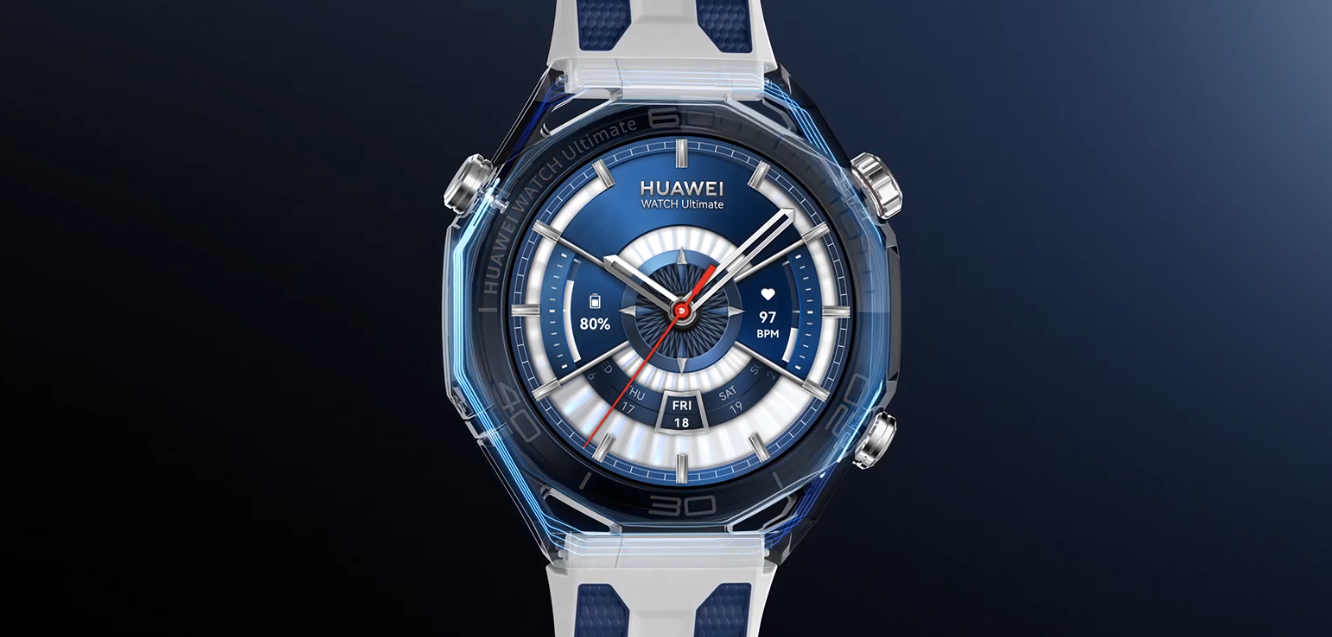 HUAWEI WATCH Ultimate 2 Blue Dual-color Fluoroelastomer Strap aprašymas - Prekės nuotrauka