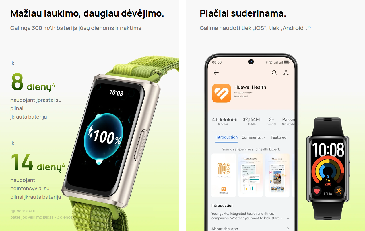 HUAWEI Band 11 Pro Black Aluminum Alloy Case aprašymas - Prekės nuotrauka