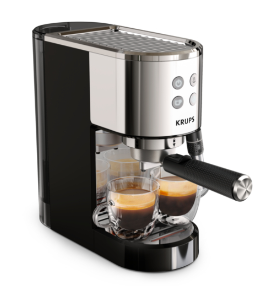 Espreso kavos aparatas Krups Virtuoso+ XP444C10, 1 L +DOVANA Lavazza kavos pupelės aprašymas - Prekės nuotrauka