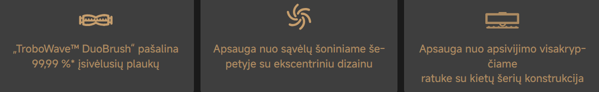 Dulkių siurblys - robotas Mova Mobius 60, juodos spalvos aprašymas - Prekės nuotrauka