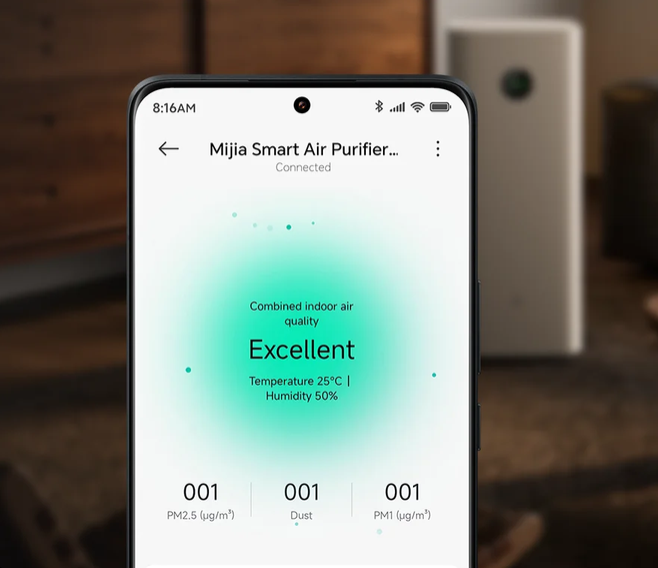 Oro valytuvas Xiaomi Mijia Smart Air Purifier 6 Plus | iki 91 m² | 810 m³/val. CADR | Baltas aprašymas - Prekės nuotrauka