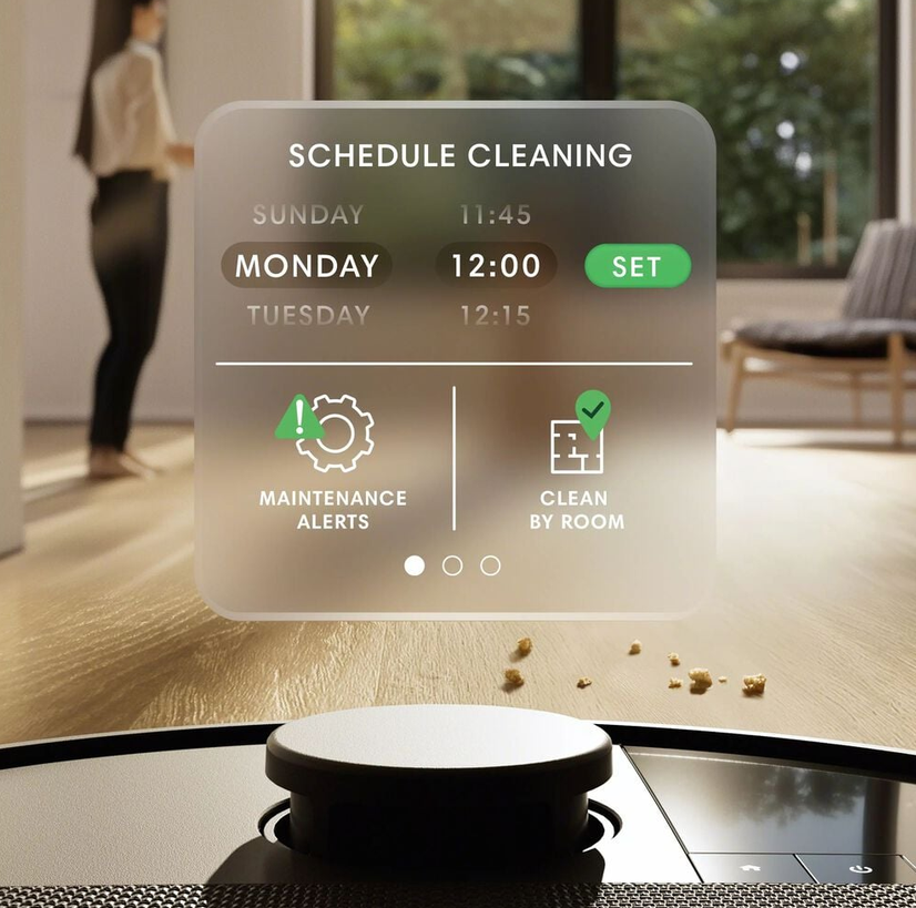 Dulkių siurblys - robotas iRobot Roomba Max 705 VAC + automatinio ištuštinimo stotelė, juodos spalvos aprašymas - Prekės nuotrauka