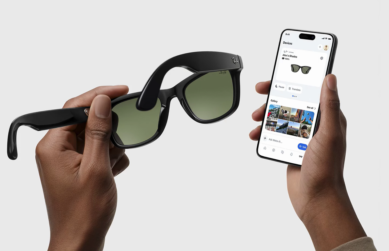 Išmanieji akiniai RayBan Meta Wayfarer Gen 2, juodi rėmeliai ir grafito spalvos lęšiai, standartinis dydis aprašymas - Prekės nuotrauka