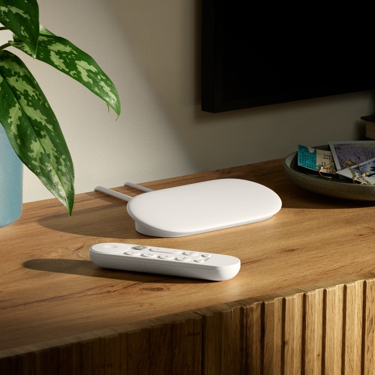 Google TV Streamer (4K) multimedijos grotuvas, porceliano spalvos aprašymas - Prekės nuotrauka