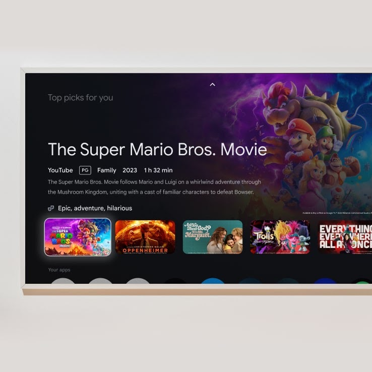 Google TV Streamer (4K) multimedijos grotuvas, porceliano spalvos aprašymas - Prekės nuotrauka