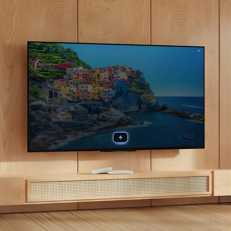 Google TV Streamer (4K) multimedijos grotuvas, porceliano spalvos aprašymas - Prekės nuotrauka