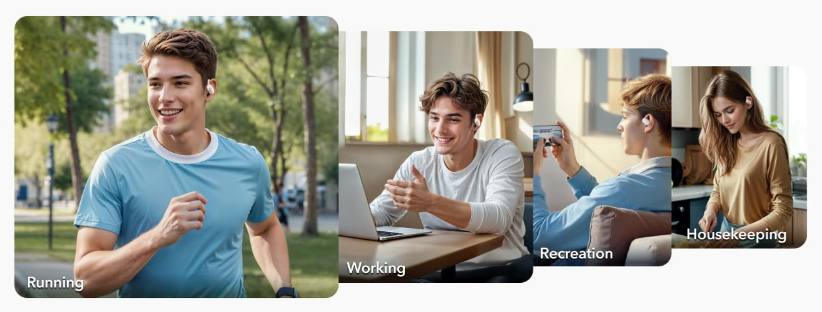 Belaidės ausinės Anker Soundcore V20i, baltos spalvos aprašymas - Prekės nuotrauka