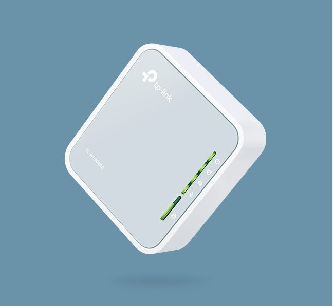 Bevielis kelioninis maršrutizatorius TP-Link WR902AC aprašymas - Prekės nuotrauka