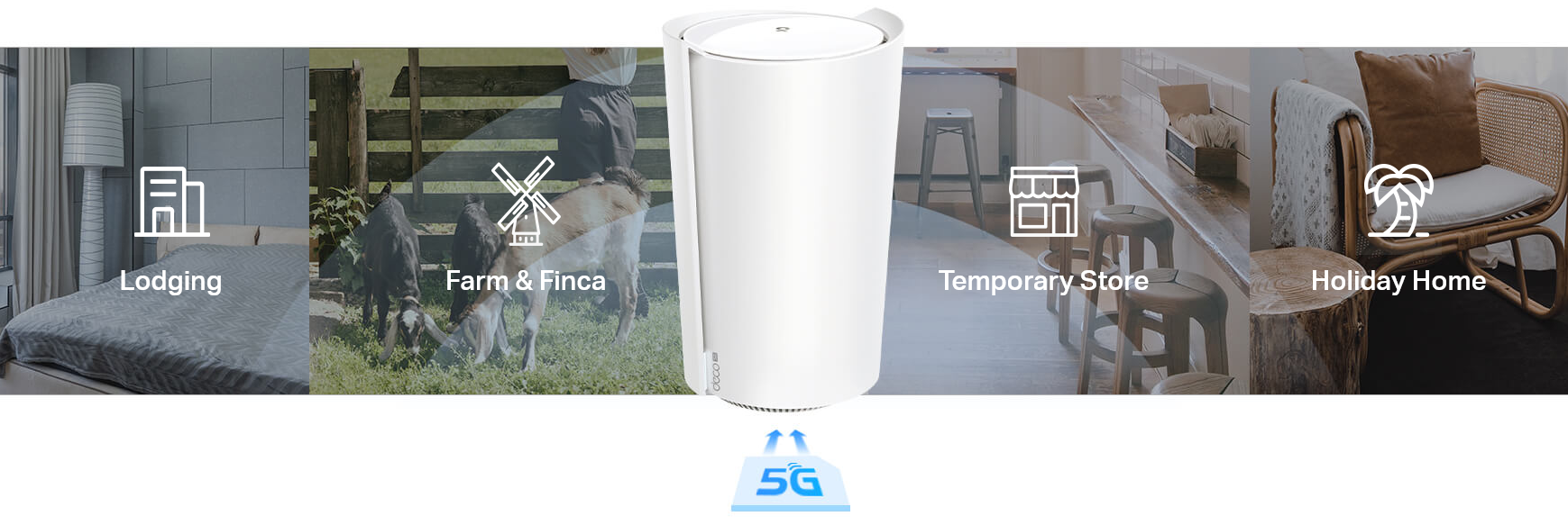 Maršrutizatorius TP-Link 5G AX3000 Whole Home Mesh Wi-Fi 6 aprašymas - Prekės nuotrauka