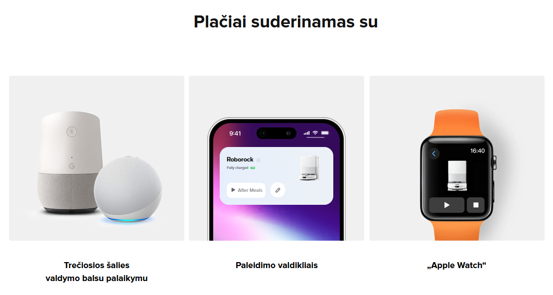 Dulkių siurblys - robotas Roborock QR 598, Juodas aprašymas - Prekės nuotrauka