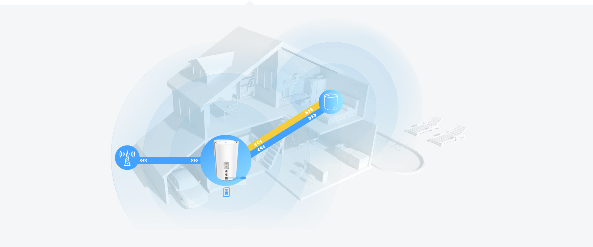 Maršrutizatorius TP-Link 5G AX3000 Whole Home Mesh Wi-Fi 6 aprašymas - Prekės nuotrauka