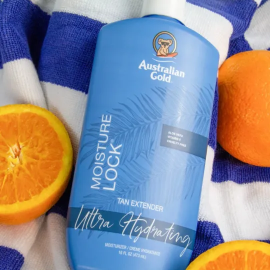 Australian Gold Moisture Lock Tan Extender drėkinantis pienelis po deginimosi, 473 ml aprašymas - Prekės nuotrauka