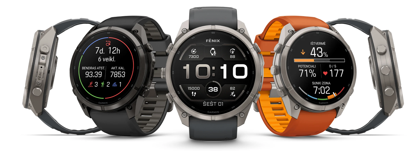 Išmanusis laikrodis Garmin fēnix® 9 Pro – 51 mm, Titanas su grafito spalvos / juodu silikoniniu dirželiu | 010-04337-26 aprašymas - Prekės nuotrauka