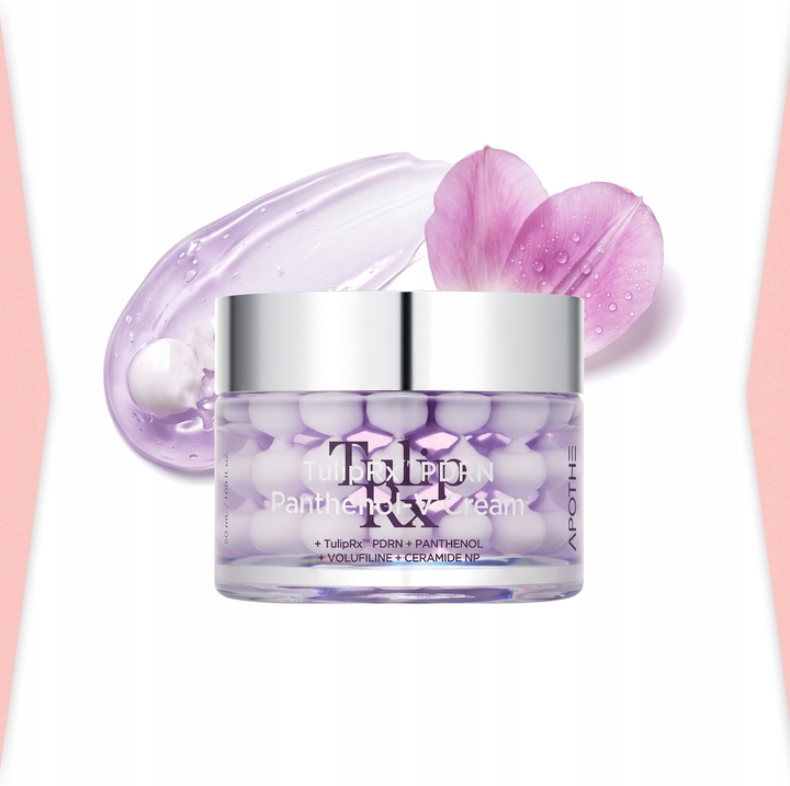 „APOTHE TulipRx PDRN Panthenol-V Cream“ Drėkinamasis veido kremas su pantenoliu, 50 ml aprašymas - Prekės nuotrauka
