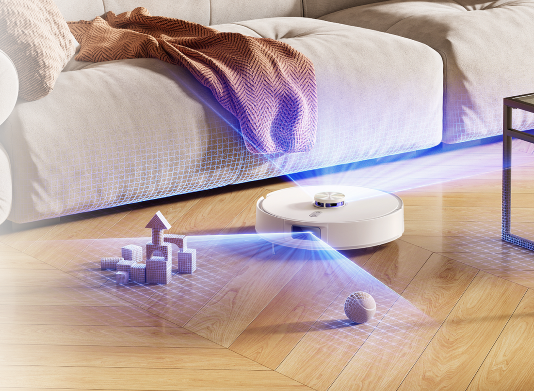 Dulkių siurblys-robotas „Narwal Freo S“ su automatinio dulkių ištuštinimo stotele, 8000 Pa, baltas aprašymas - Prekės nuotrauka