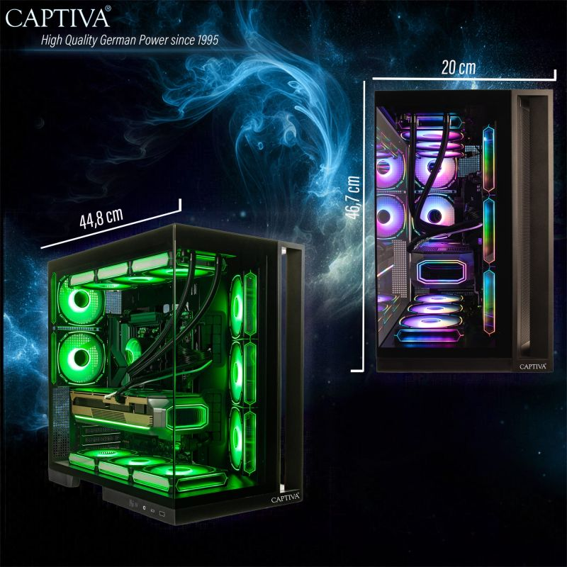 Stacionarus kompiuteris Captiva PC Highend I89-020 | Intel Core i9-14900KF, RTX 5080, 64 GB DDR5 RAM, 2 TB, Windows 11 Home aprašymas - Prekės nuotrauka