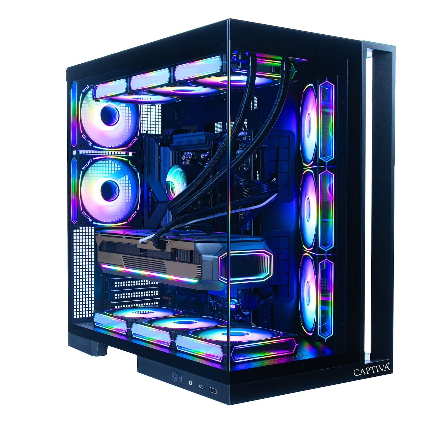 Stacionarus kompiuteris Captiva PC Highend I89-020 | Intel Core i9-14900KF, RTX 5080, 64 GB DDR5 RAM, 2 TB, Windows 11 Home aprašymas - Prekės nuotrauka