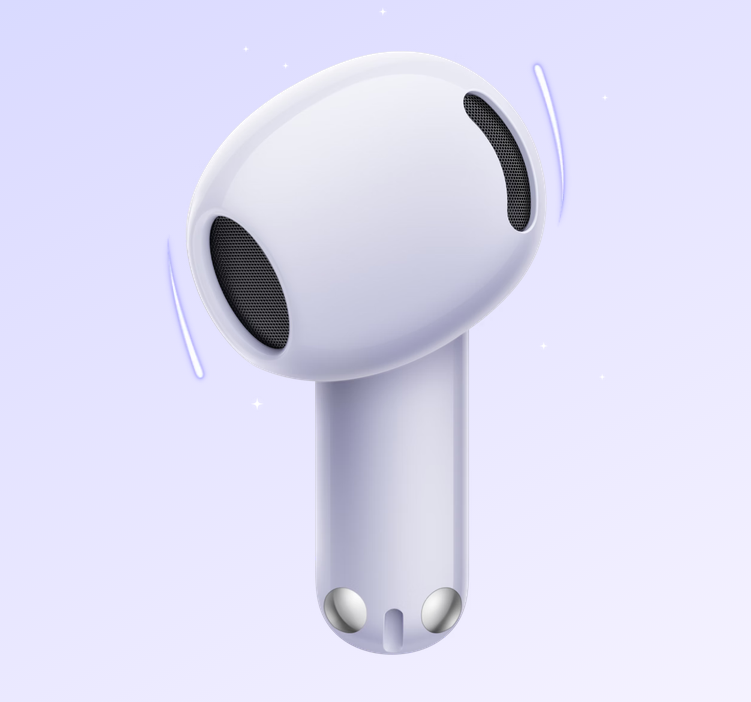 OPPO Enco Air5s Lunar White aprašymas - Prekės nuotrauka