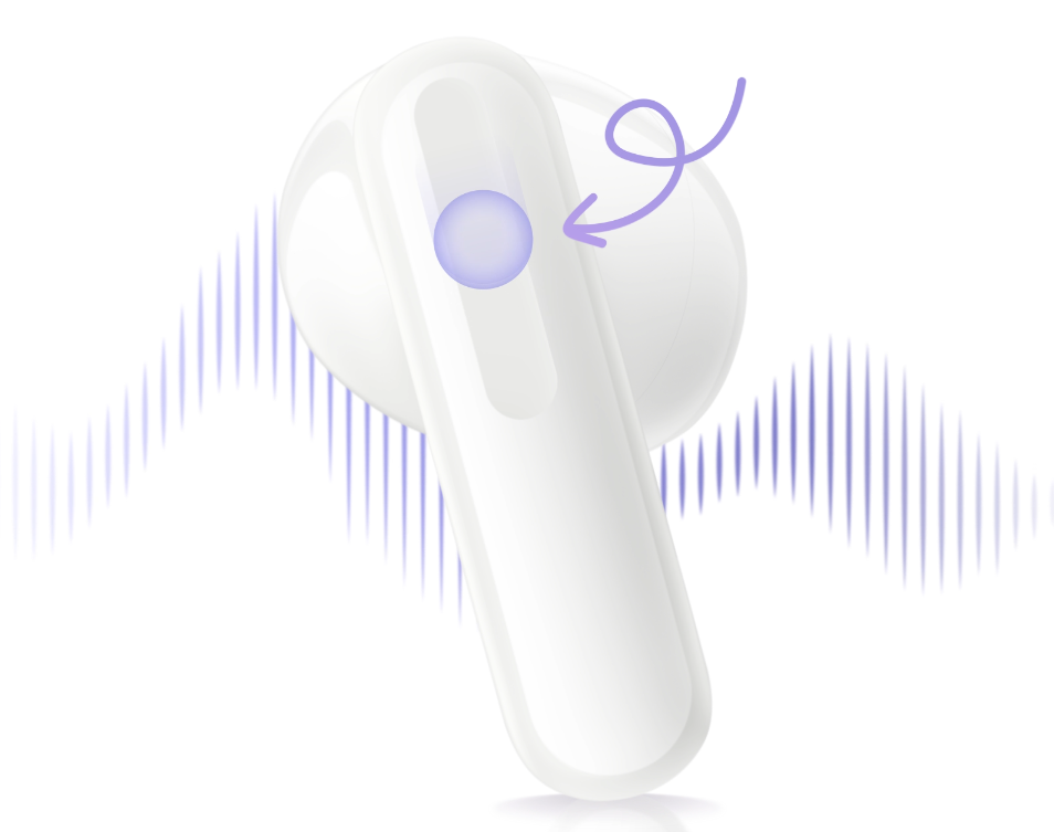 OPPO Enco Air5s Lunar White aprašymas - Prekės nuotrauka
