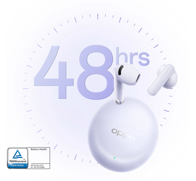 OPPO Enco Air5s Lunar White aprašymas - Prekės nuotrauka