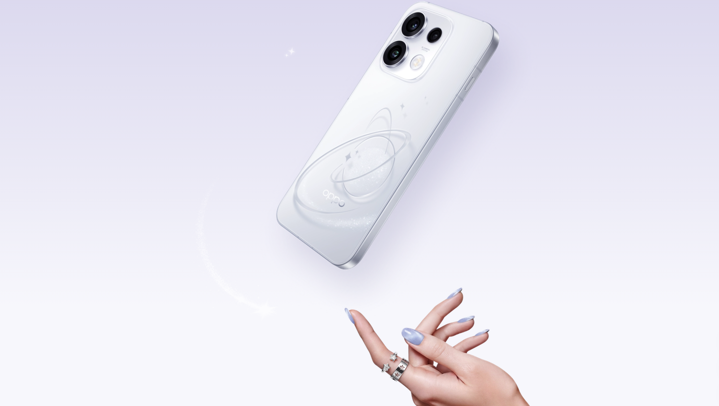 OPPO Reno16 5G 8/512GB Pop White aprašymas - Prekės nuotrauka