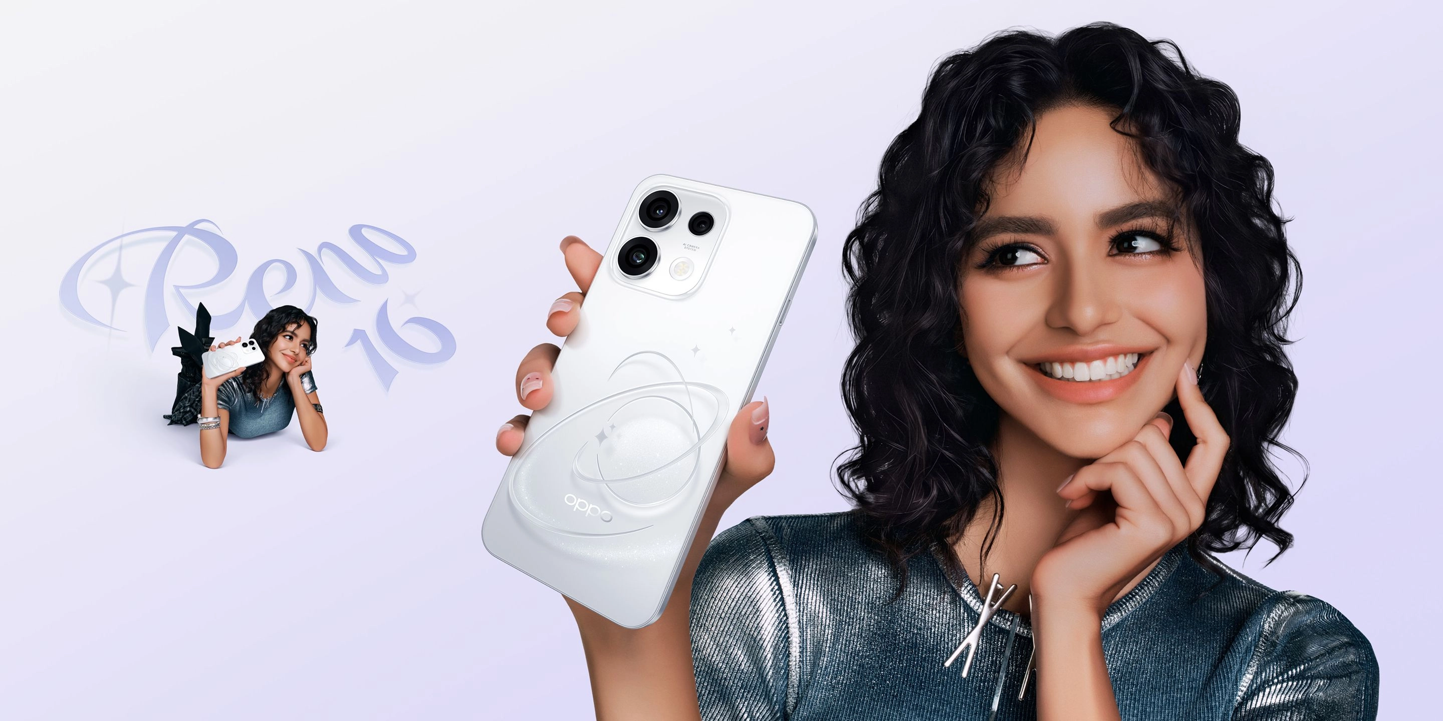 OPPO Reno16 F 5G 8/256GB Pop White aprašymas - Prekės nuotrauka