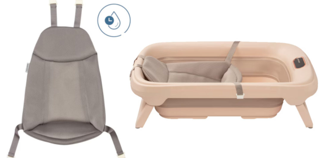 Sulankstoma kūdikio vonelė su termometru „Maxi-Cosi Indigo Plus“, žalios spalvos aprašymas - Prekės nuotrauka