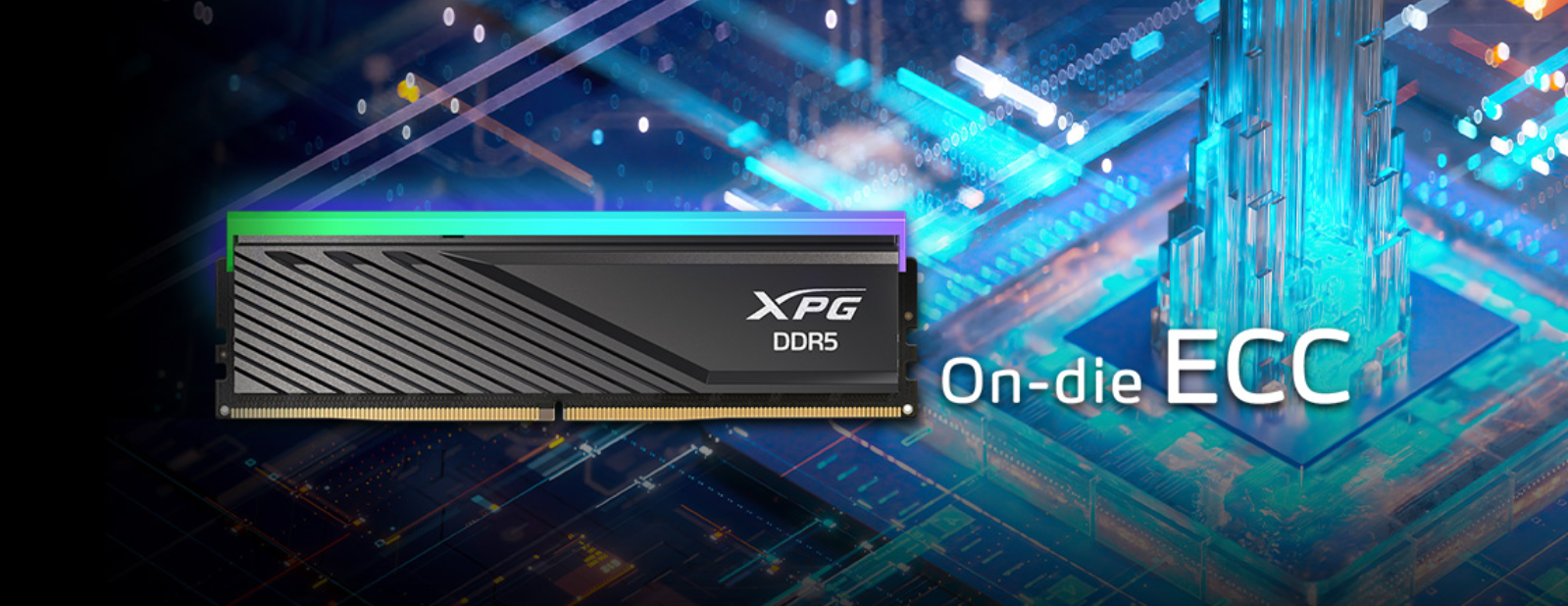 RAM ADATA XPG LANCER, 2 x 16 GB, Juodos spalvos, RGB (AX5U6000C4816G-DTLABRBK) aprašymas - Prekės nuotrauka