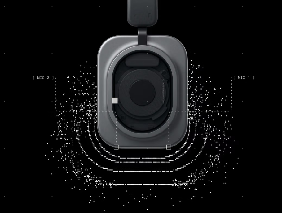 Ausinės Nothing Headphone (1) Pro, balta aprašymas - Prekės nuotrauka