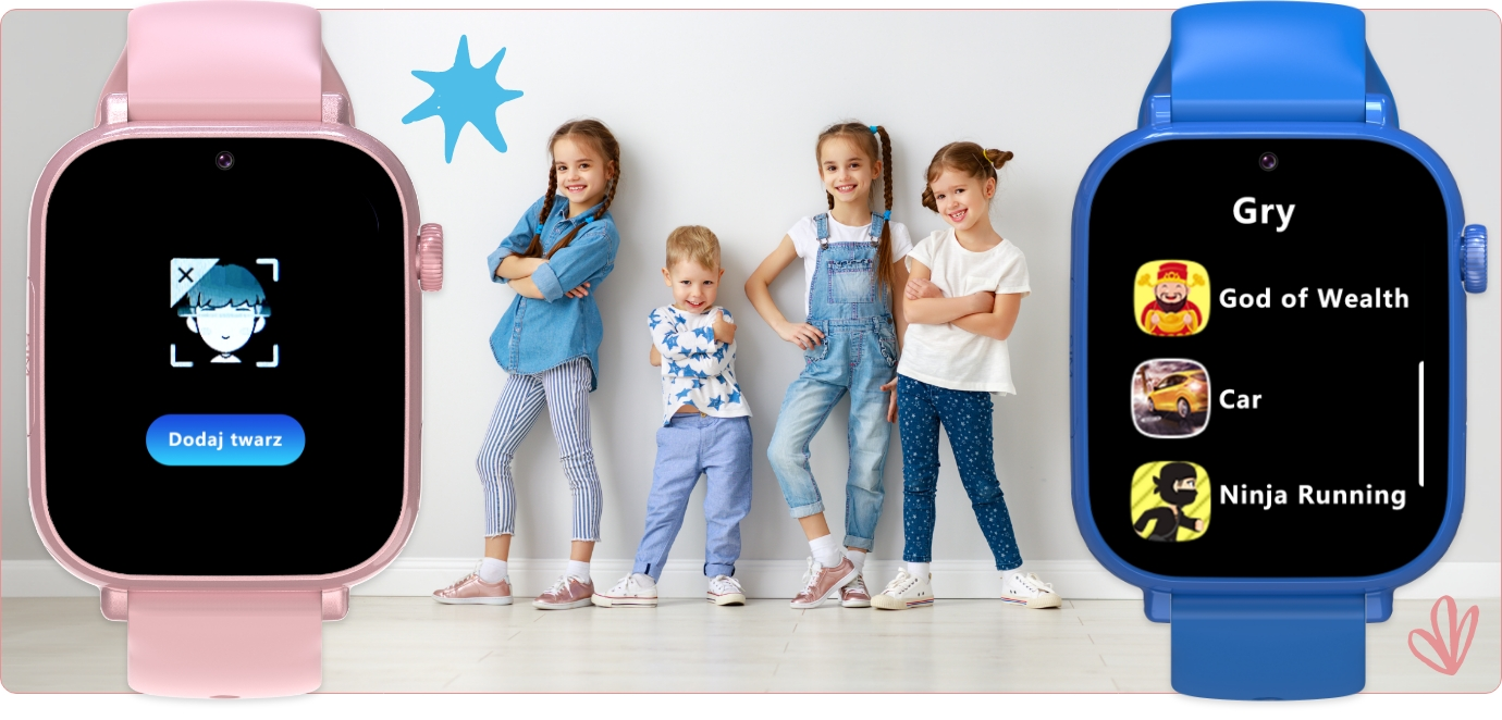 Išmanusis laikrodis vaikams Forever Kids Look Me! 3 KW-520, mėlynas aprašymas - Prekės nuotrauka