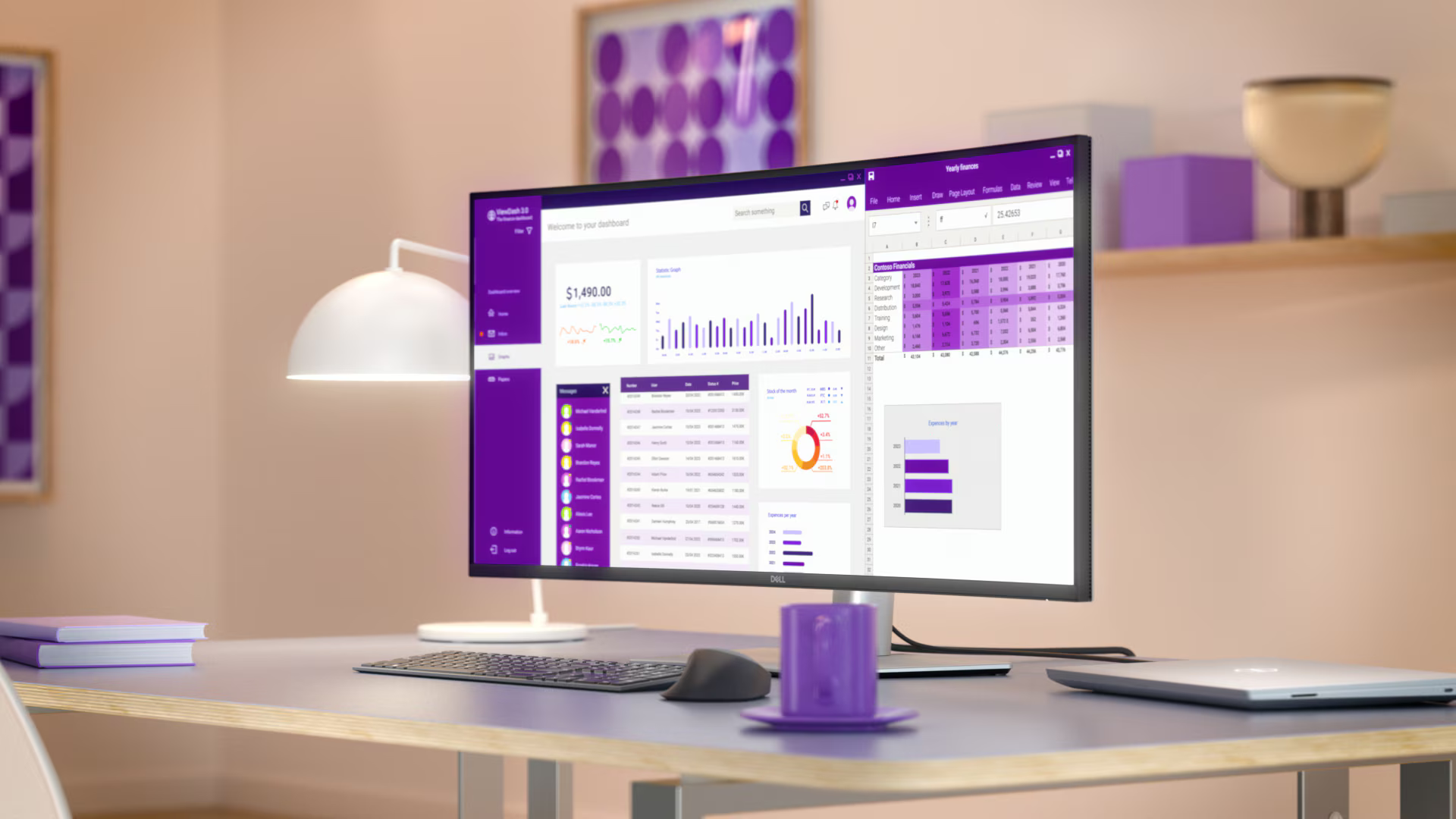 Monitorius Dell Pro Plus P3425WE - 34'' | IPS | UWQHD | 100Hz | USB-C aprašymas - Prekės nuotrauka