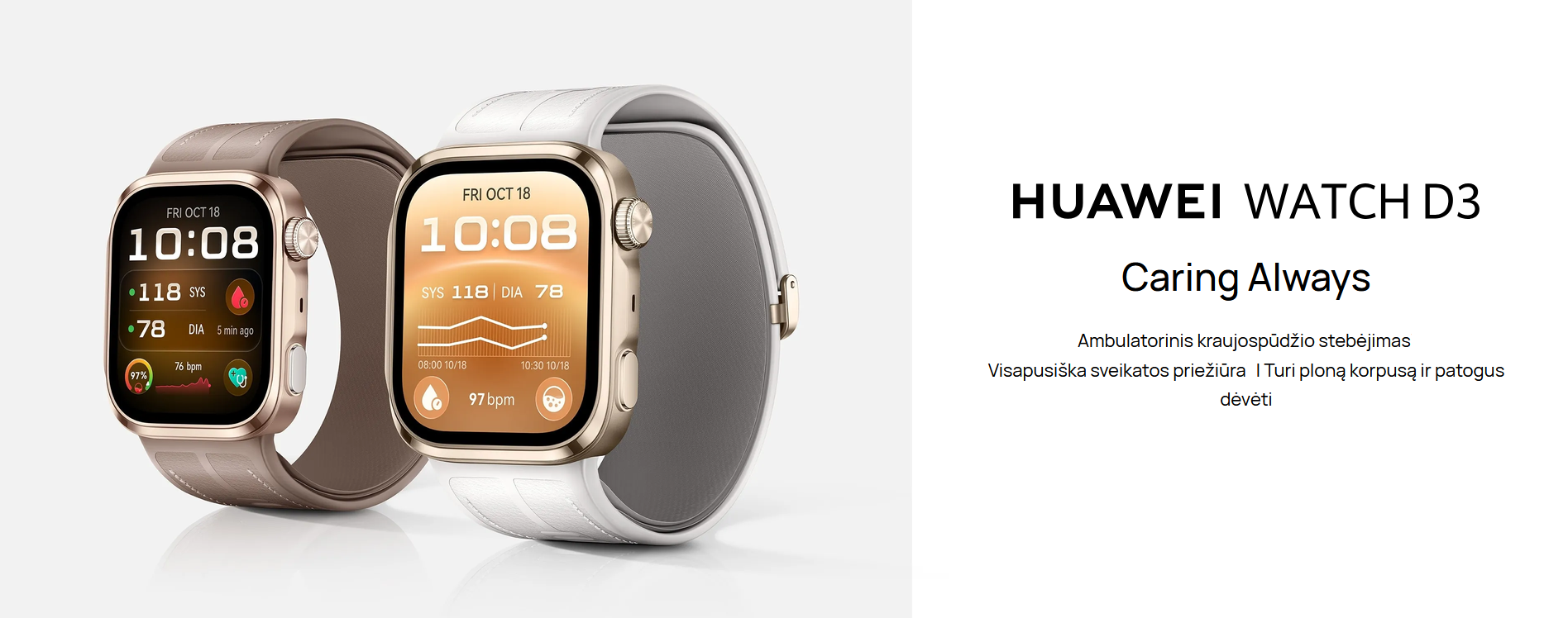 HUAWEI WATCH D3 Black HNBR Strap aprašymas - Prekės nuotrauka