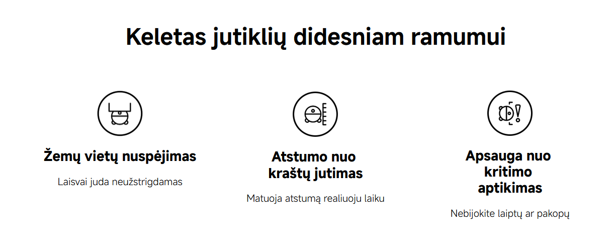 Dulkių siurblys - robotas Xiaomi Robot Vacuum H50 Pro, baltos spalvos aprašymas - Prekės nuotrauka